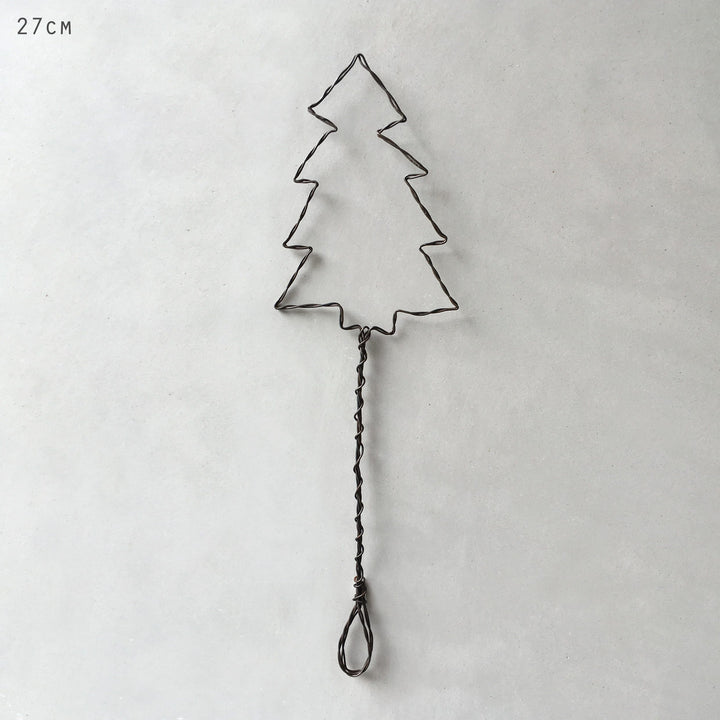 Rusty Wire Christmas Tree Decoration | East of India Christmas Decoration East of India Rusty Wire Christmas Tree Decoration