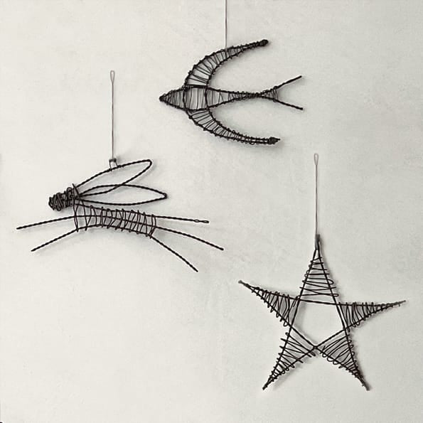 Rusty Wire Star Hanging Decoration | East of India Hanging Decoration East of India Rusty Wire Star Hanging Decoration