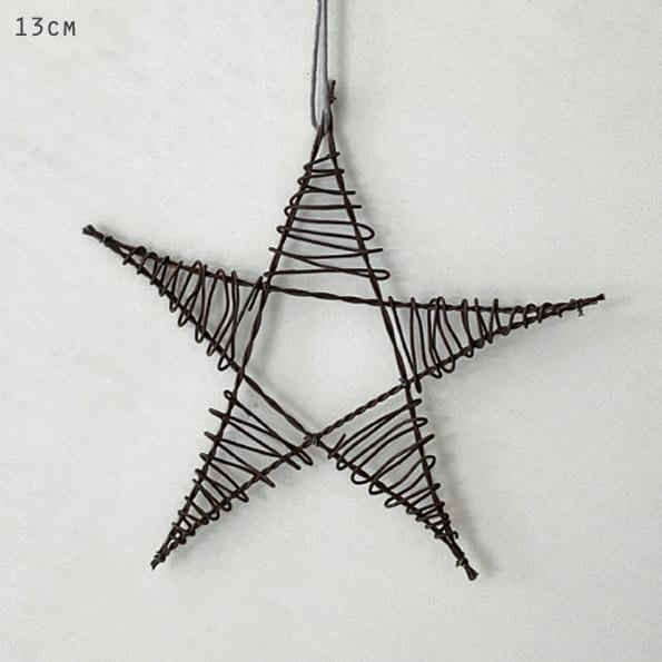 Rusty Wire Star Hanging Decoration | East of India Hanging Decoration East of India Rusty Wire Star Hanging Decoration