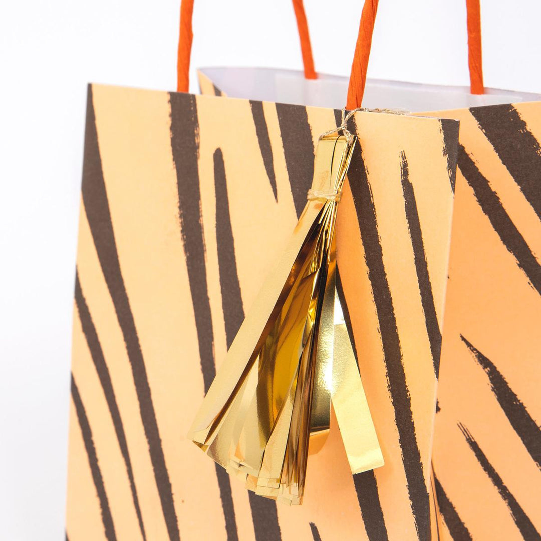 Safari Animal Print Party Bags x 8 | Party Bags UK Party Bags Safari Animal Print Party Bags x 8