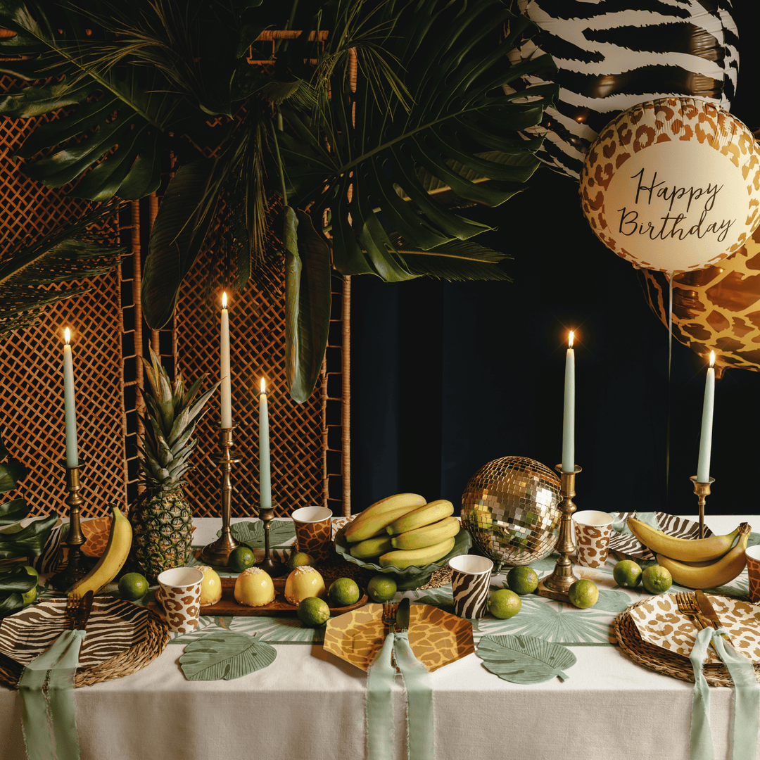 Safari Animal Print Party Cups x 6 - Safari Party Supplies UK party cups Safari Animal Print Party Cups x 6