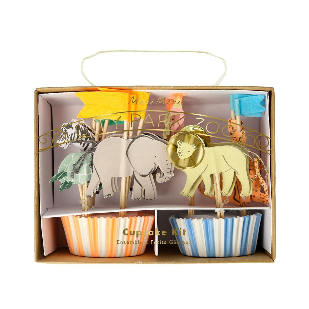 Safari Animals Cupcake Kit x 24 | Cake Decorating UK Cake Decorating Supplies Safari Animals Cupcake Kit x 24 toppers
