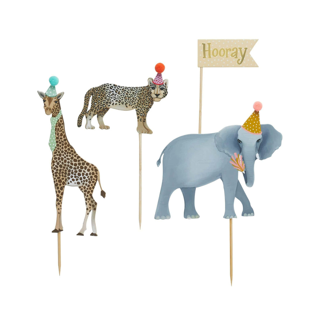Safari Party Animal Bundle Bunting Safari Party Animal Bundle Party Animal Cake Topper Set