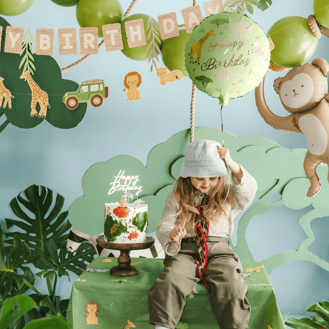 Safari Party Happy Birthday Foil Balloon Foil Balloon Safari Party Happy Birthday Foil Balloon