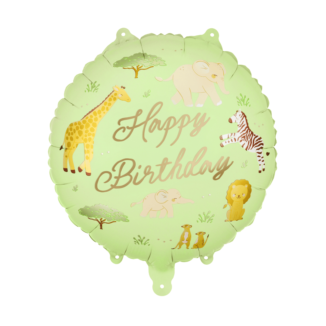 Safari Party Happy Birthday Foil Balloon Foil Balloon Safari Party Happy Birthday Foil Balloon