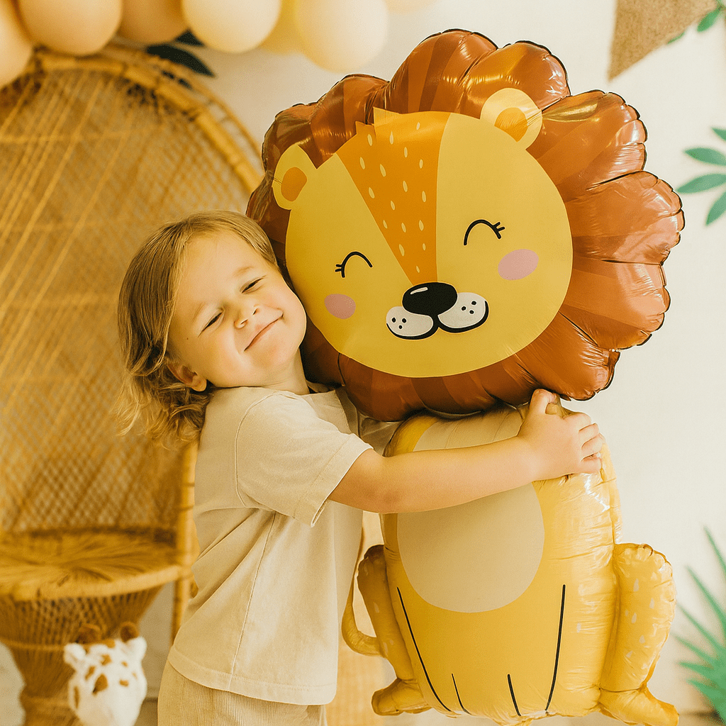 Safari Party - Lion Foil Balloon Balloons Lion Foil Balloon