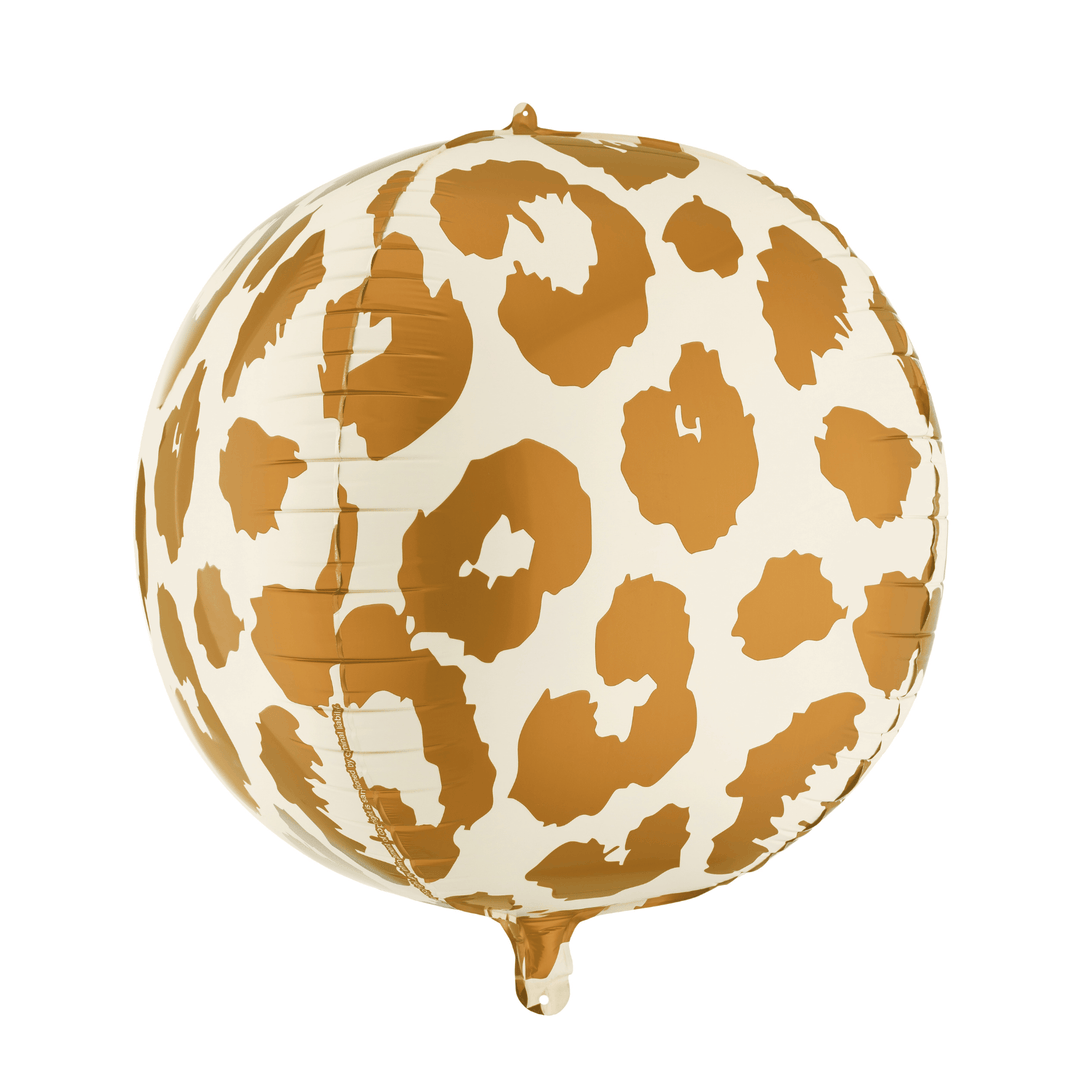 Safari Party - Matte Cheetah Spots Ball Foil Balloon Foil Balloon Matte Cheetah Spots Ball Foil Balloon
