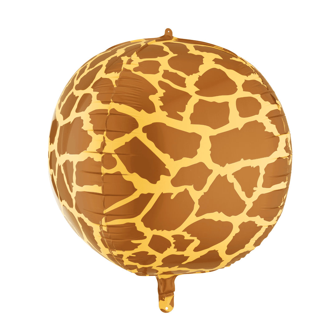 Safari Party - Matte Giraffe Spots Ball Foil Balloon Foil Balloon Matte Giraffe Spots Ball Foil Balloon