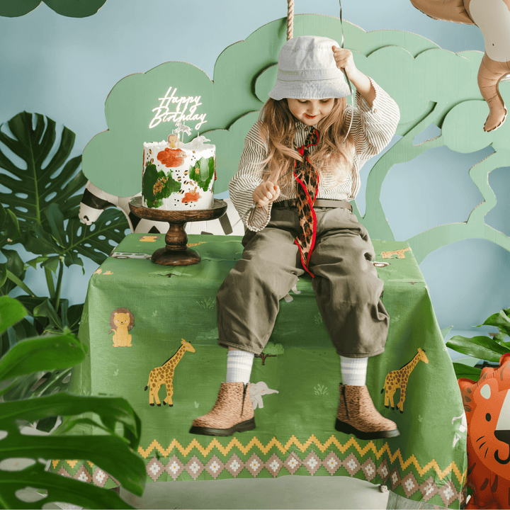 Safari Party Tablecover - Safari Birthday Party Supplies table cover Safari Party Tablecover