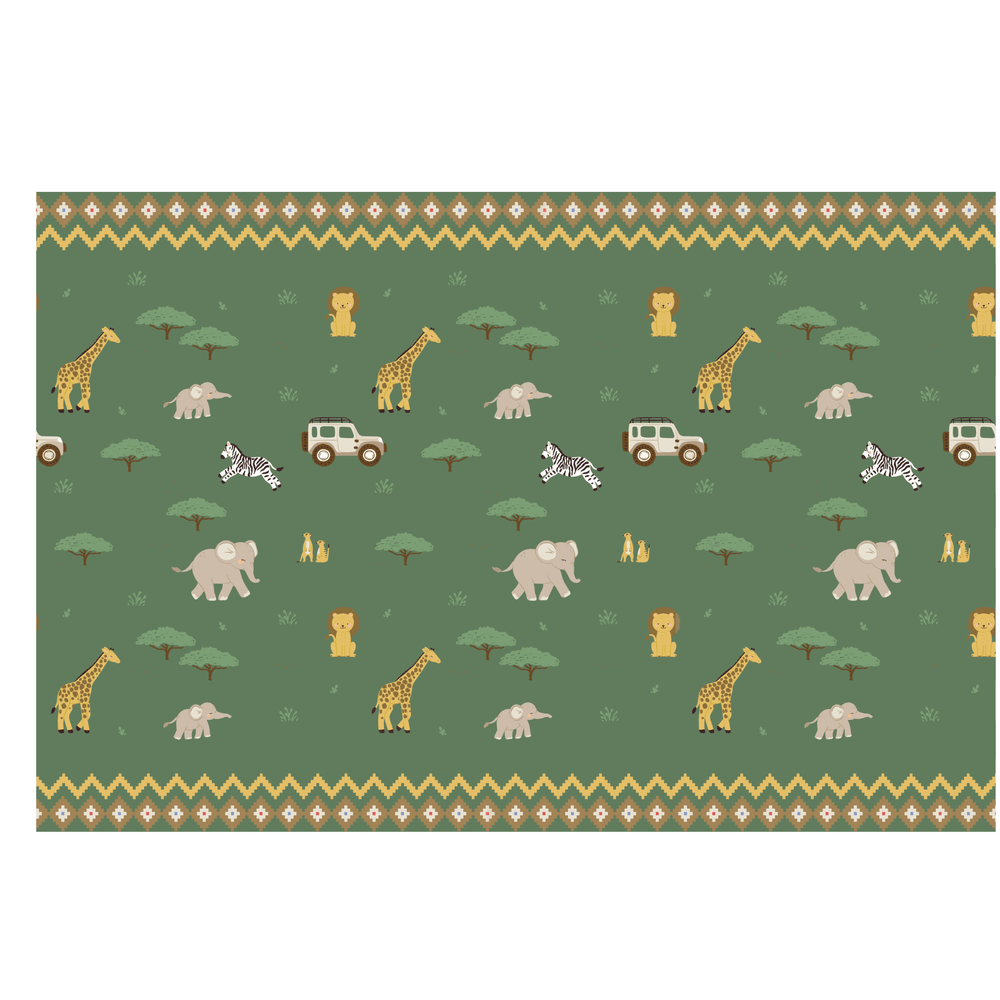 Safari Party Tablecover - Safari Birthday Party Supplies table cover Safari Party Tablecover