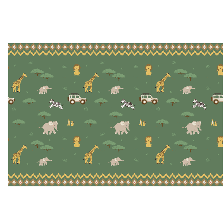 Safari Party Tablecover - Safari Birthday Party Supplies table cover Safari Party Tablecover