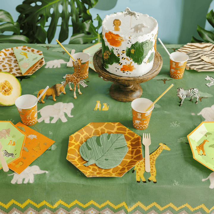 Safari Party Tablecover - Safari Birthday Party Supplies table cover Safari Party Tablecover