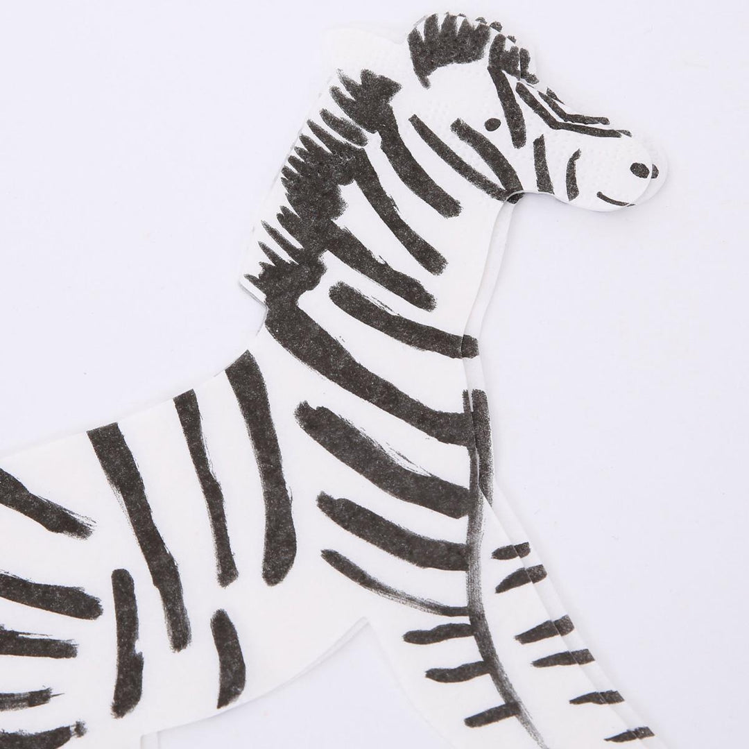 Safari Zebra Napkins x 20 | Party Tableware UK Tableware Safari Zebra Napkins x 20