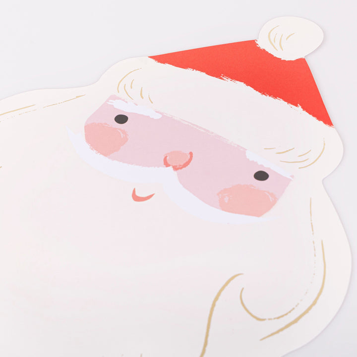 Santa Christmas Party Placemats x 12 | Meri Meri Christmas Table Placemats Santa Christmas Party Placemats x 12