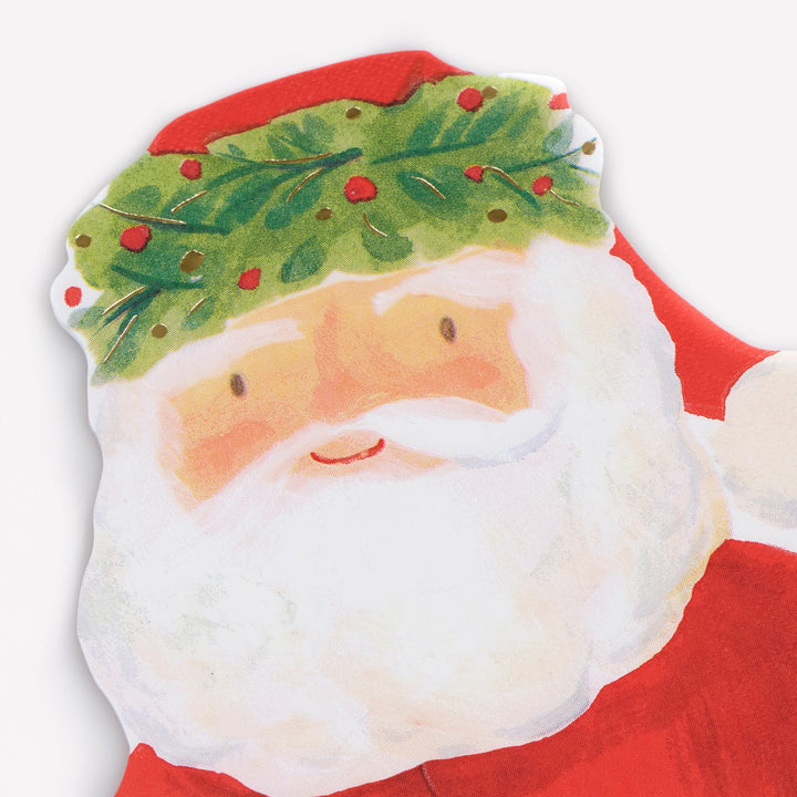 Santa Claus Christmas Party Napkins x 16 | Meri Meri Christmas Table party napkins Santa Claus Christmas Party Napkins x 16