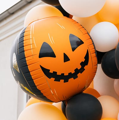 Scary Pumpkins Sphere Foil Balloon (29 inch) Foil Balloon Scary Pumpkins Sphere Foil Balloon (29 inch) Default