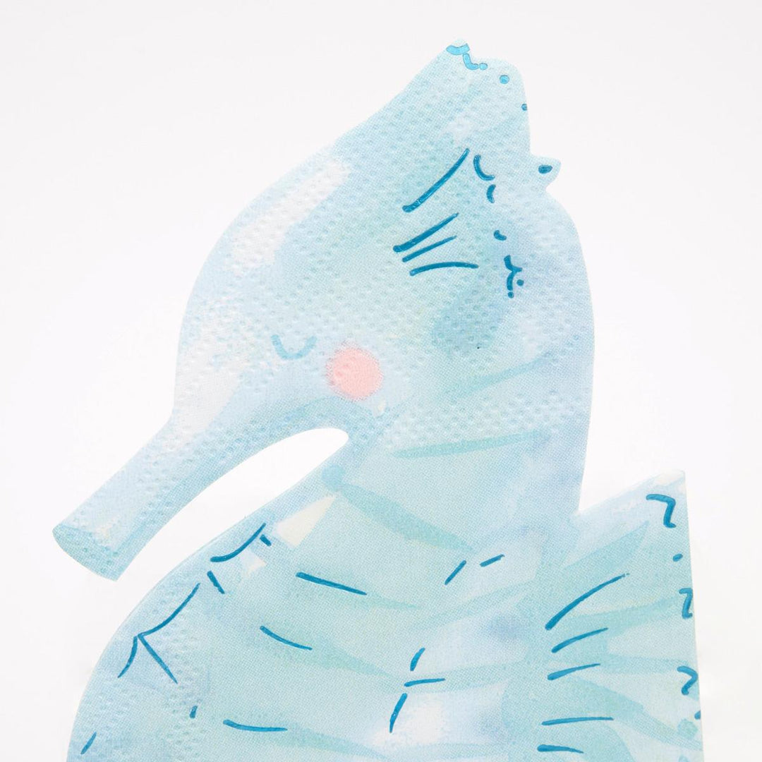Seahorse Party Napkins x 16 | Meri Meri Mermaid Party party napkins Seahorse Party Napkins x 16
