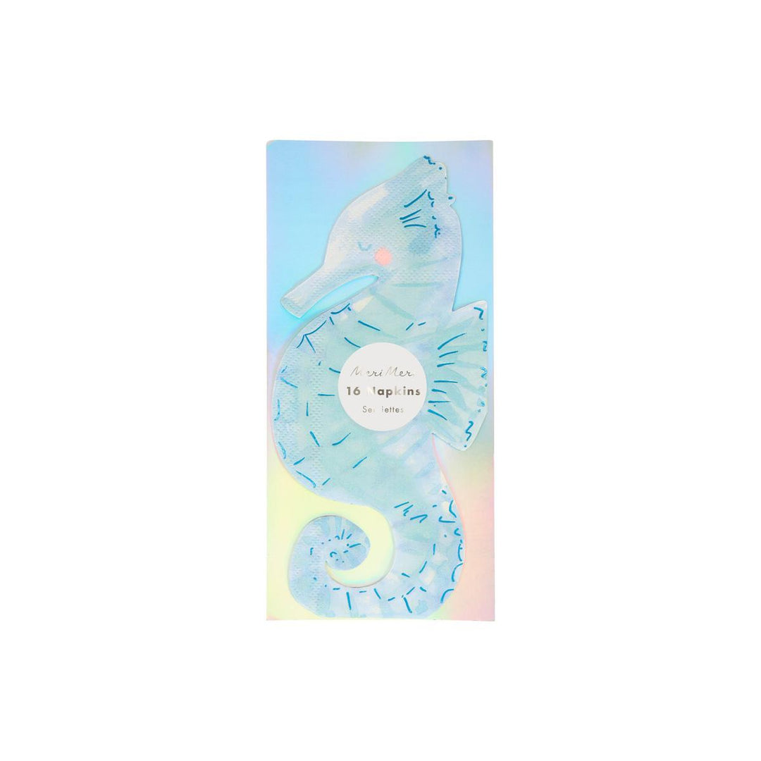 Seahorse Party Napkins x 16 | Meri Meri Mermaid Party party napkins Seahorse Party Napkins x 16
