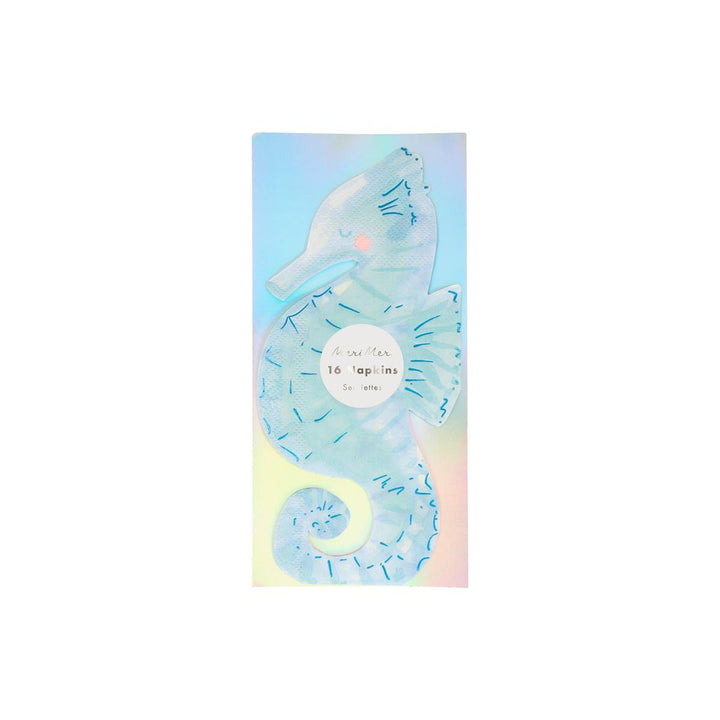 Seahorse Party Napkins x 16 | Meri Meri Mermaid Party party napkins Seahorse Party Napkins x 16