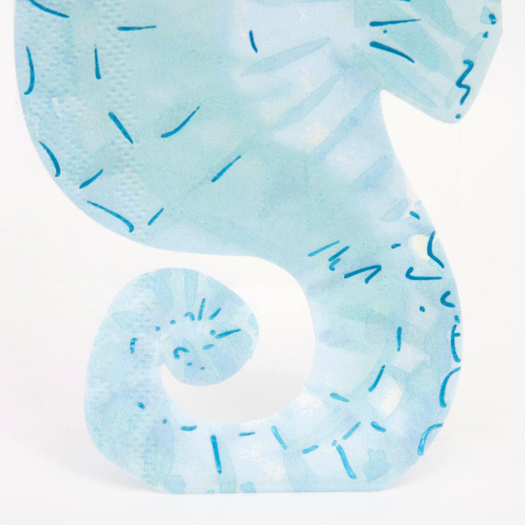 Seahorse Party Napkins x 16 | Meri Meri Mermaid Party party napkins Seahorse Party Napkins x 16
