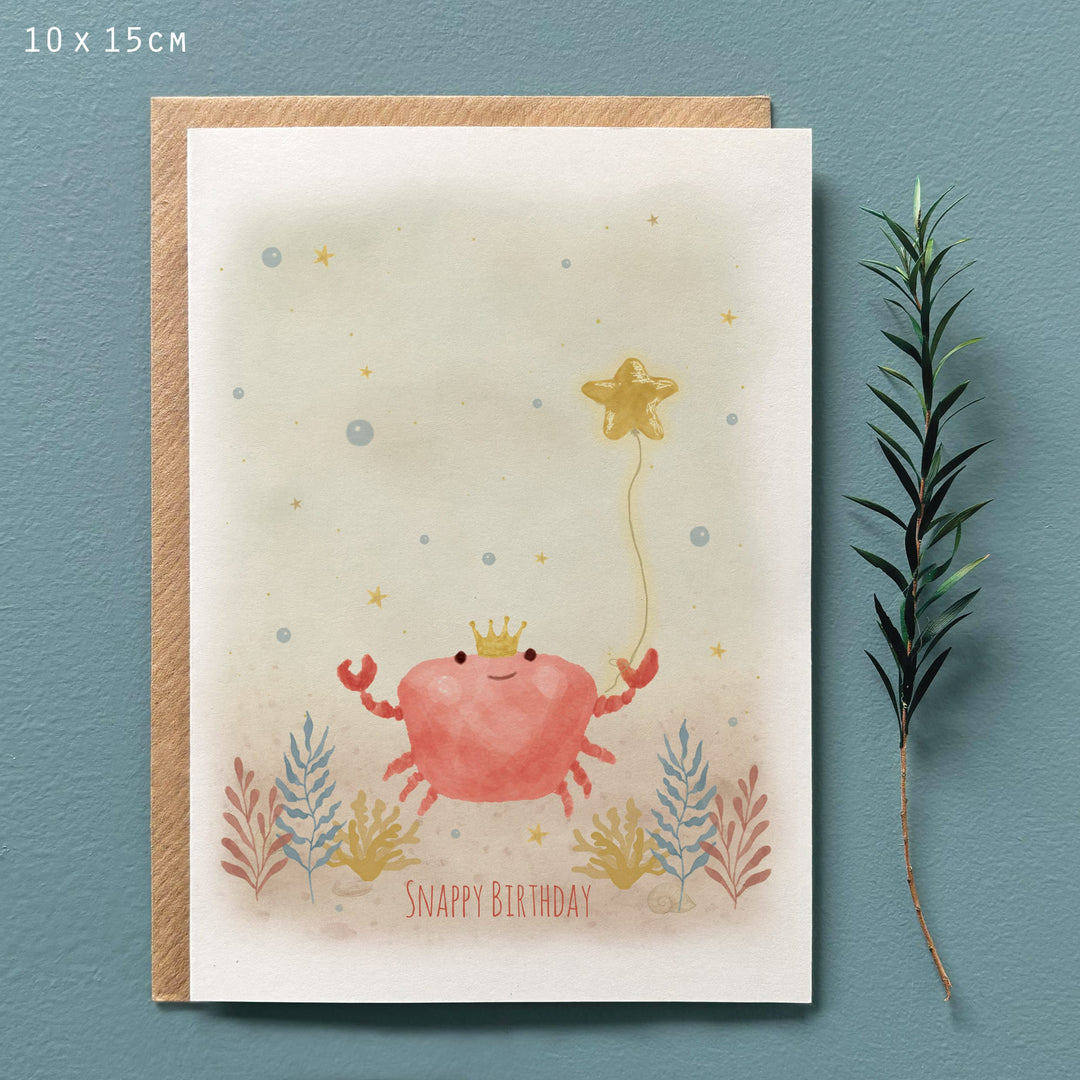 Sealife Birthday Card, Snappy Birthday | East of India Greetings Card East of India Sealife Birthday Card - Snappy Birthday