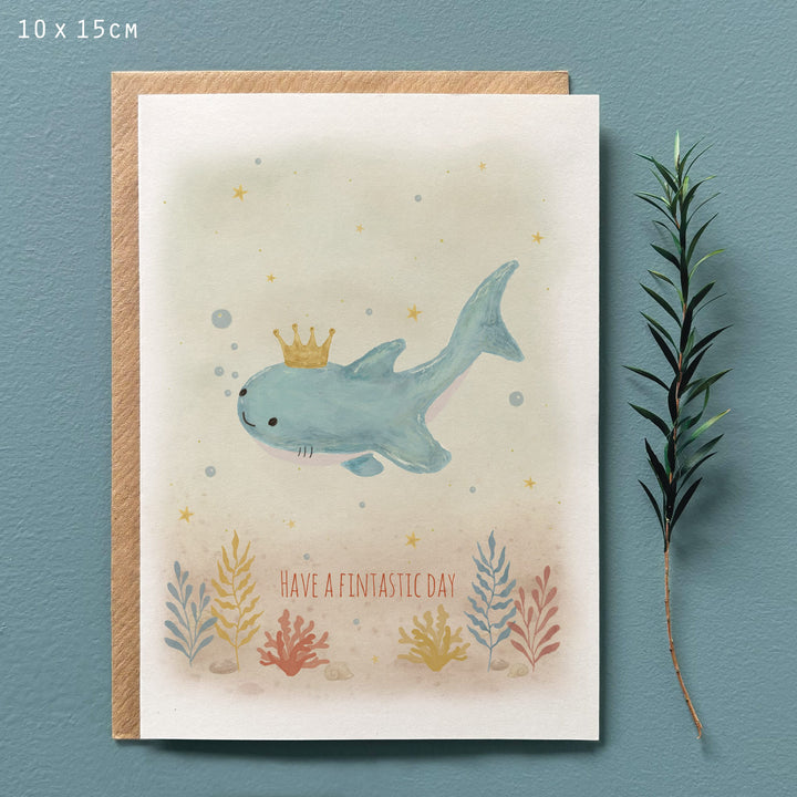 Sealife Greetings Card, Have a Fintastic Day | East of India Greetings Card East of India Sealife Greetings Card - Have a Fintastic Day