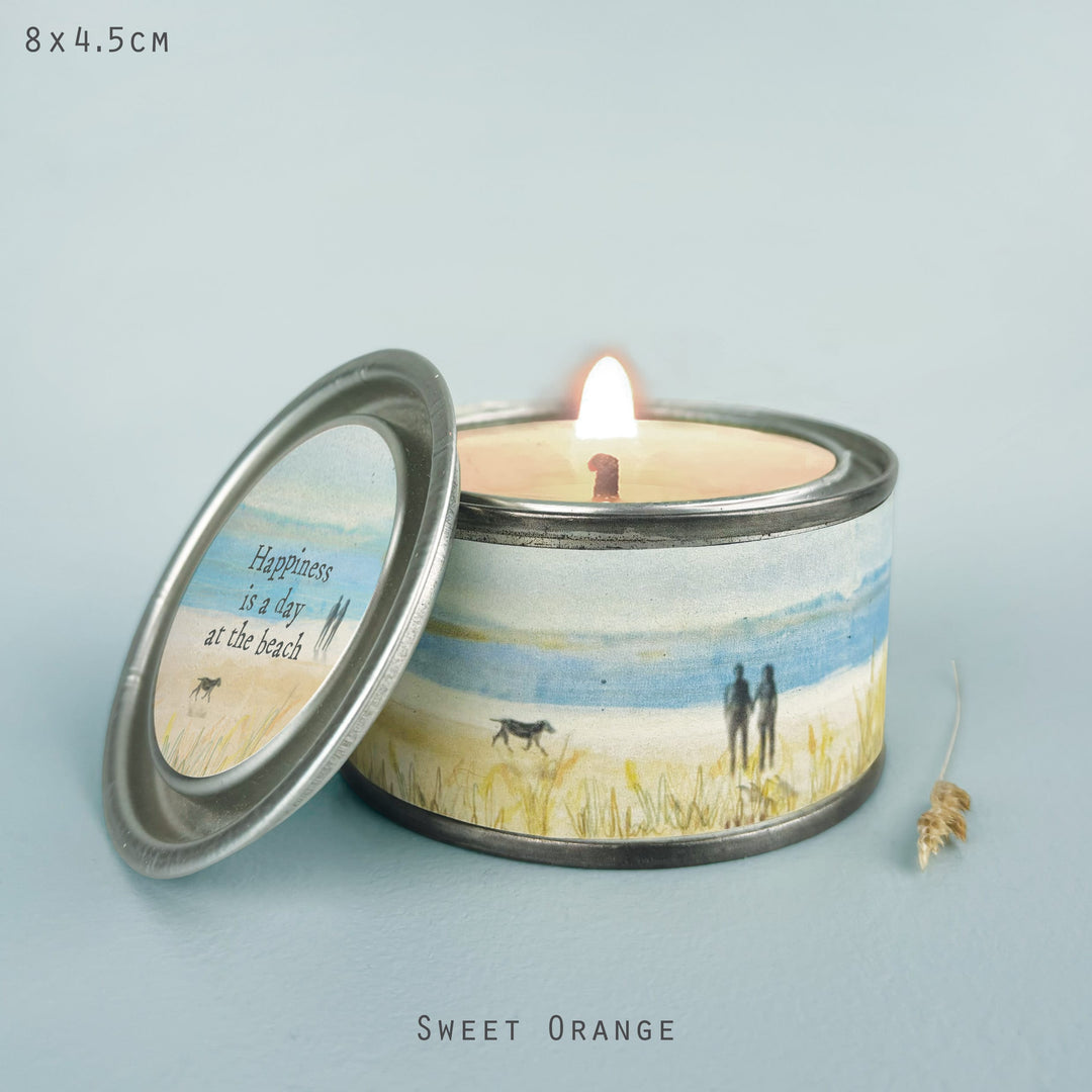 Seascape Candle Happiness Is A Day At The Beach | East of India Candles East of India Seascape Candle - Happiness Is A Day At The Beach