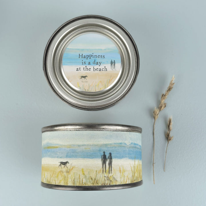Seascape Candle Happiness Is A Day At The Beach | East of India Candles East of India Seascape Candle - Happiness Is A Day At The Beach