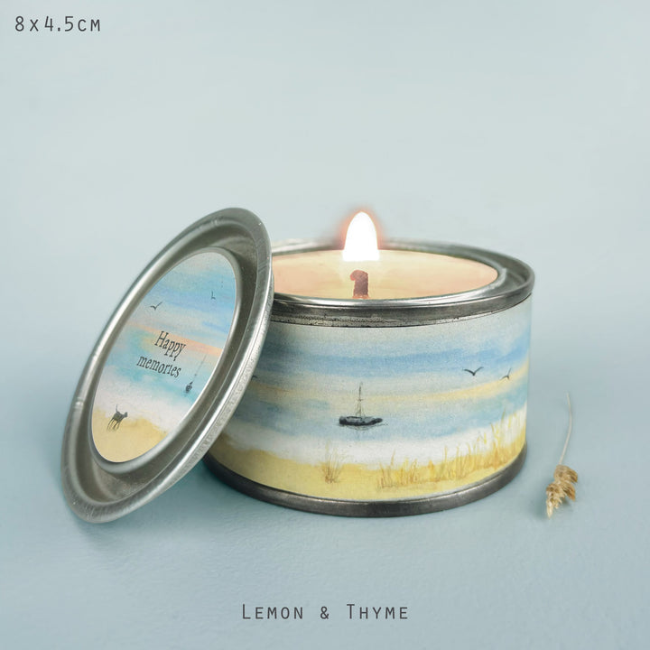 Seascape Candle Happy Memories | East of India Candles East of India Seascape Candle - Happy Memories