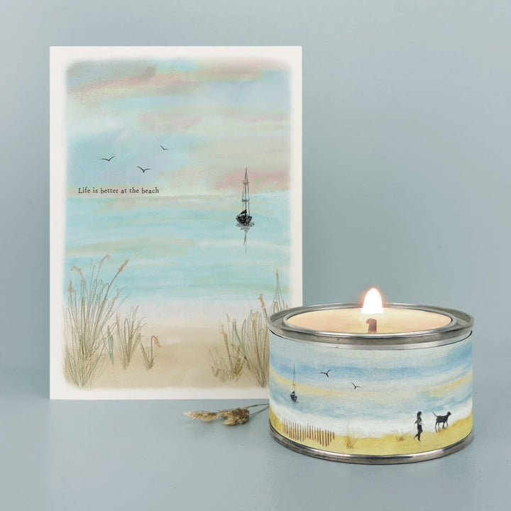 Seascape Candle Happy Memories | East of India Candles East of India Seascape Candle - Happy Memories