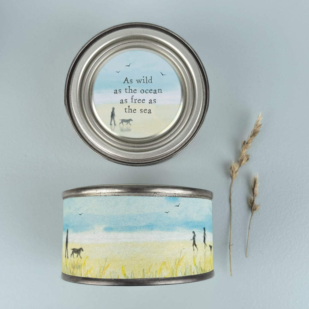 Seascape Candle Wild As The Ocean Free As The Sea | East of India Candles East of India Seascape Candle - Wild As The Ocean Free As The Sea