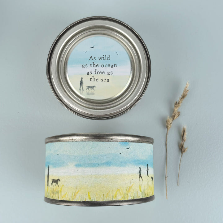 Seascape Candle Wild As The Ocean Free As The Sea | East of India Candles East of India Seascape Candle - Wild As The Ocean Free As The Sea