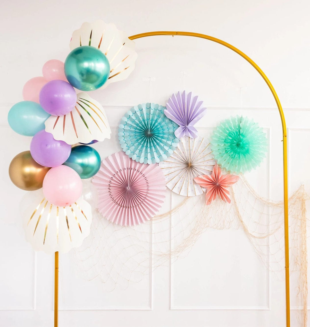 Seashell Party Paper Placemats x 12 - Under the sea party decorations place mat Seashell Party Paper Placemats x 12