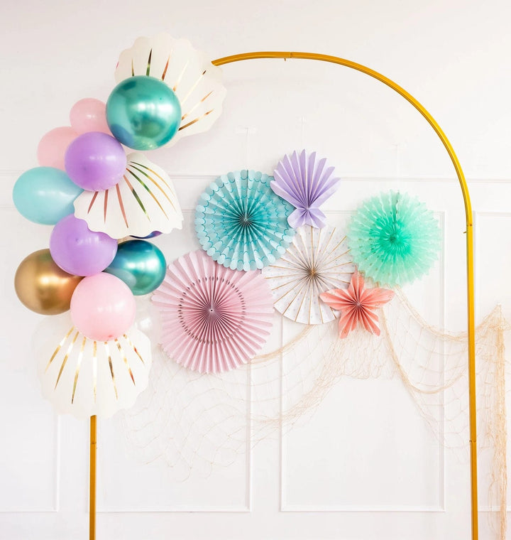 Seashell Party Paper Placemats x 12 - Under the sea party decorations place mat Seashell Party Paper Placemats x 12