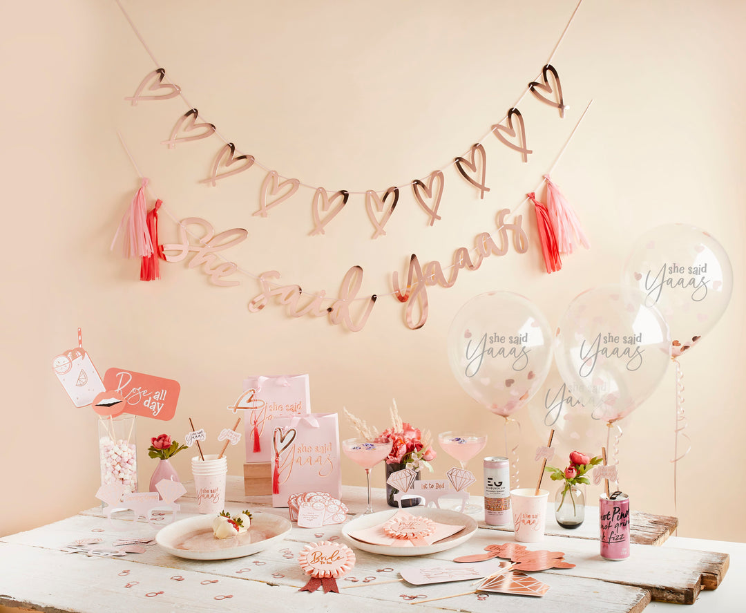 She Said Yaaas Hen Party Straws x 16 - Hen Party Supplies Drinking Straws &amp; Stirrers She Said Yaaas Hen Party Straws x 16