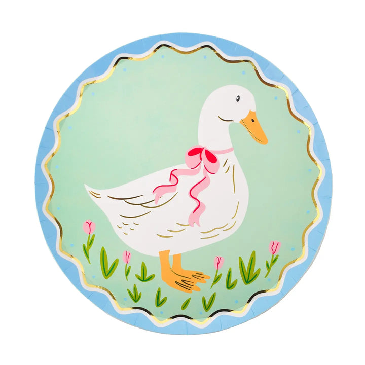 Silly Goose Small Party Plates x 8 - Silly Goose Birthday Party Disposable Plates Silly Goose Small Party Plates x 8