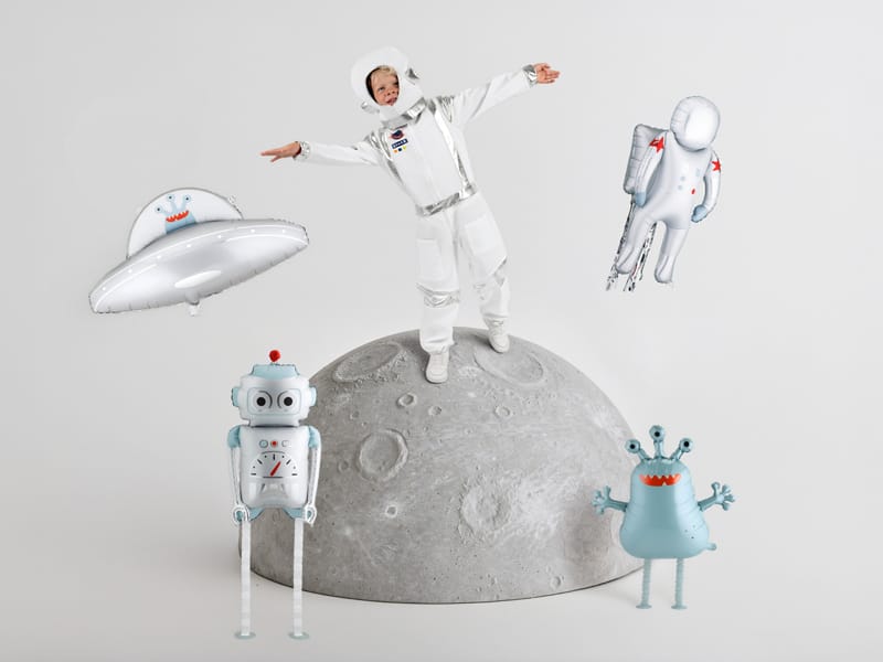 Silver UFO Foil Balloon (31 inch) - Party Deco Balloons Foil Balloon Silver UFO Foil Balloon (31 inch)