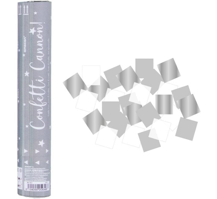 Silver Wedding Confetti Cannon - Wedding Supplies UK Confetti Silver Wedding Confetti Cannon