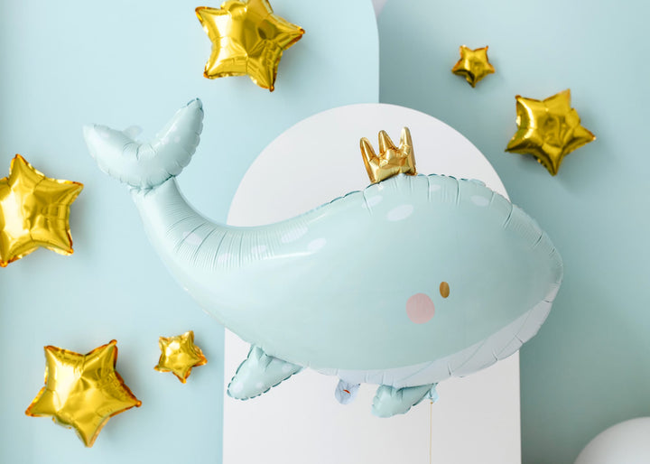 Sky Blue Whale Foil Balloon Foil Balloon Sky Blue Whale Foil Balloon