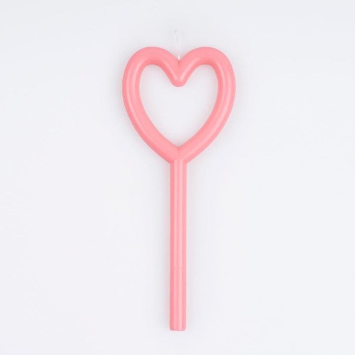 Slim Heart Party Candle | Meri Meri Birthday Candles Slim Heart Party Candle