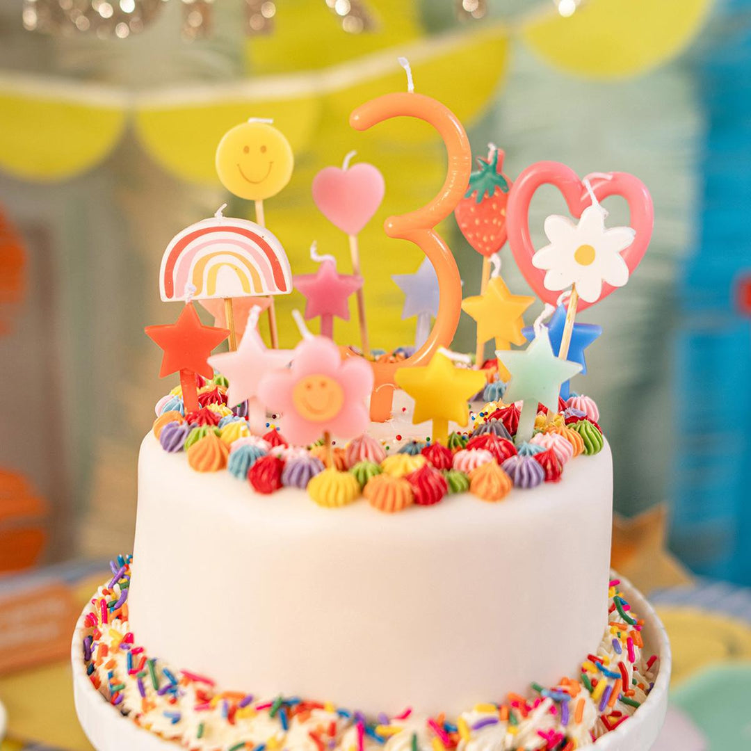 Slim Number 9 Cake Candle | Meri Meri Number Candles Birthday Candles Slim Number 9 Cake Candle