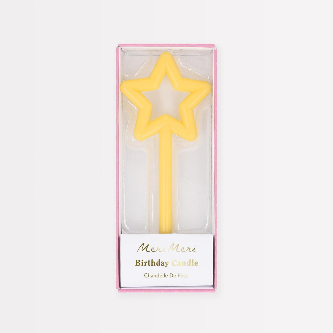 Slim Star Party Candle | Meri Meri Birthday Candles Slim Star Party Candle