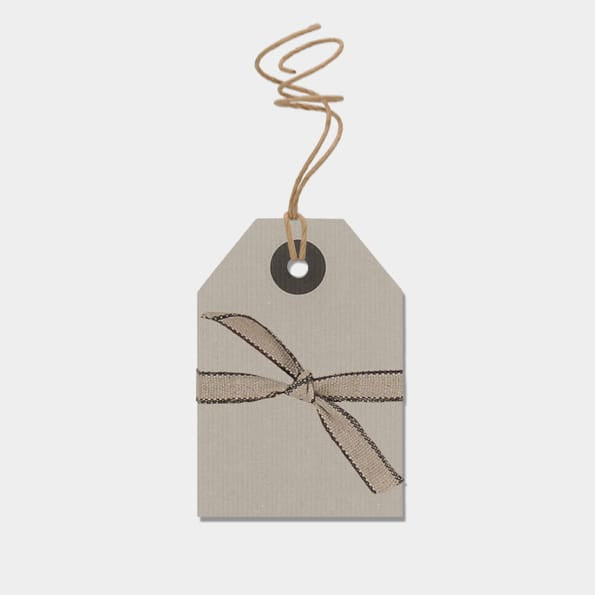 Small Grey Gift Labels, Pack of 6 | East of India Gift Tags East of India Small Gift Labels - Grey, Pack of 6