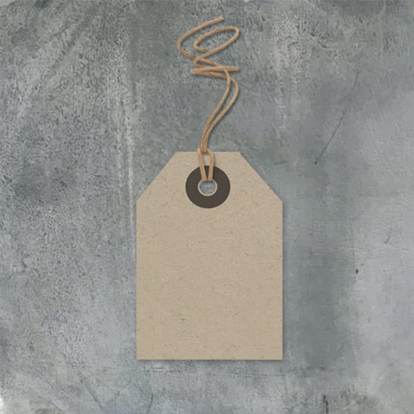 Small Kraft Gift Label | East of India Gift Tags East of India Small Gift Label - Kraft