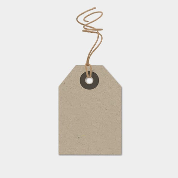 Small Kraft Gift Label | East of India Gift Tags East of India Small Gift Label - Kraft