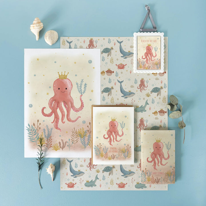 Small Notebook, Sandy Scribbles | East of India Stationery East of India Small Notebook - Sandy Scribbles