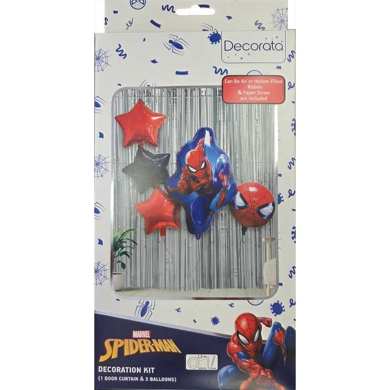 Spider-Man Balloon Decoration Kit - 5 Marvel Foils Foil Balloon Spider-Man Foil Balloon Decoration Kit (5 Pieces)