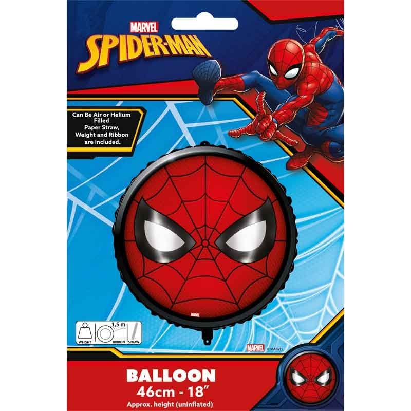 Spider-Man Foil Balloon 18inch - Marvel Round Balloon Foil Balloon Spider-Man Foil Balloon - 18inch