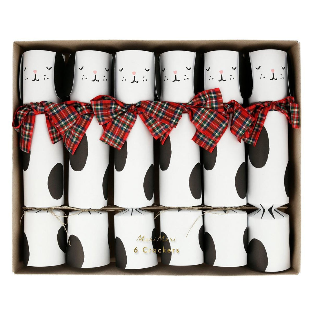 Spotty Dog Christmas Crackers x 6 | Meri Meri christmas crackers Spotty Dog Christmas Crackers x 6