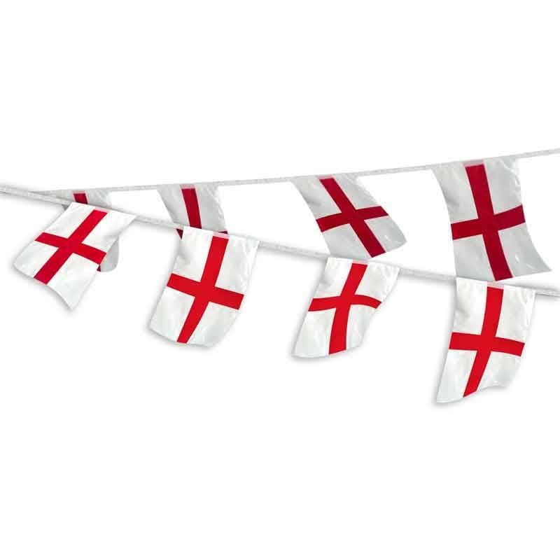 St George's Cross Bunting - 5m - England Football Decorations Bunting St George's Cross Bunting - 5m Default